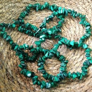 PULSERA CHIP MALAQUITA