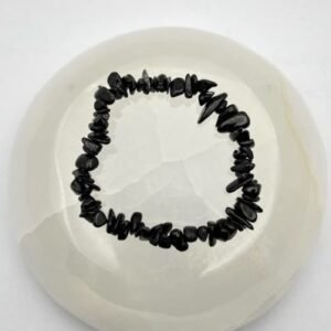 PULSERA CHIP TURMALINA NEGRA