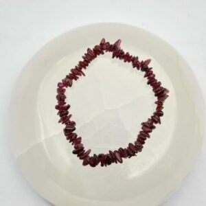 PULSERA CHIP GRANATE