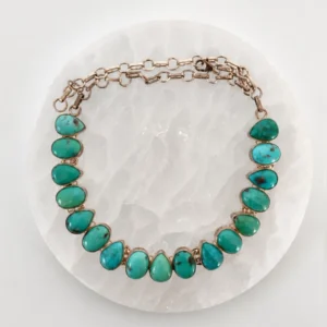 COLLAR DE TURQUESA Y PLATA