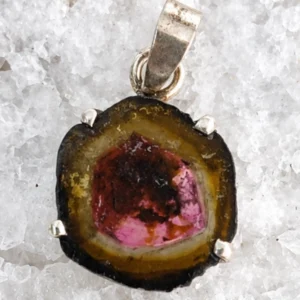 COLGANTE de TURMALINA BICOLOR